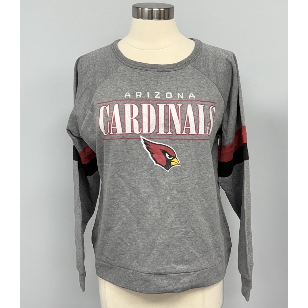 NWT Arizona Cardinals Sweatshirt Womens L Gray & Garnet NFL Team Apparel